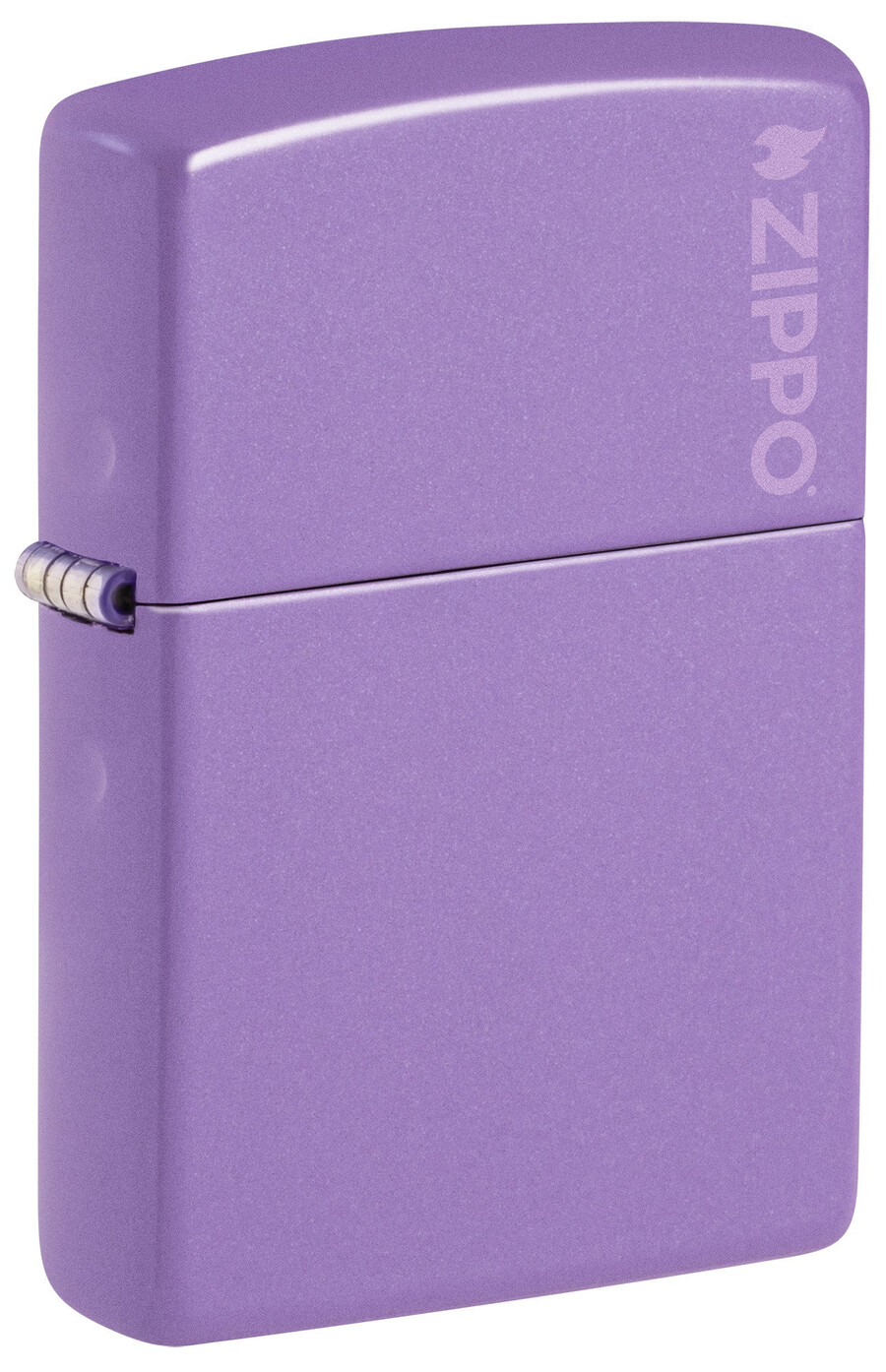 zippo clásico con el logotipo de lavanda ahumada