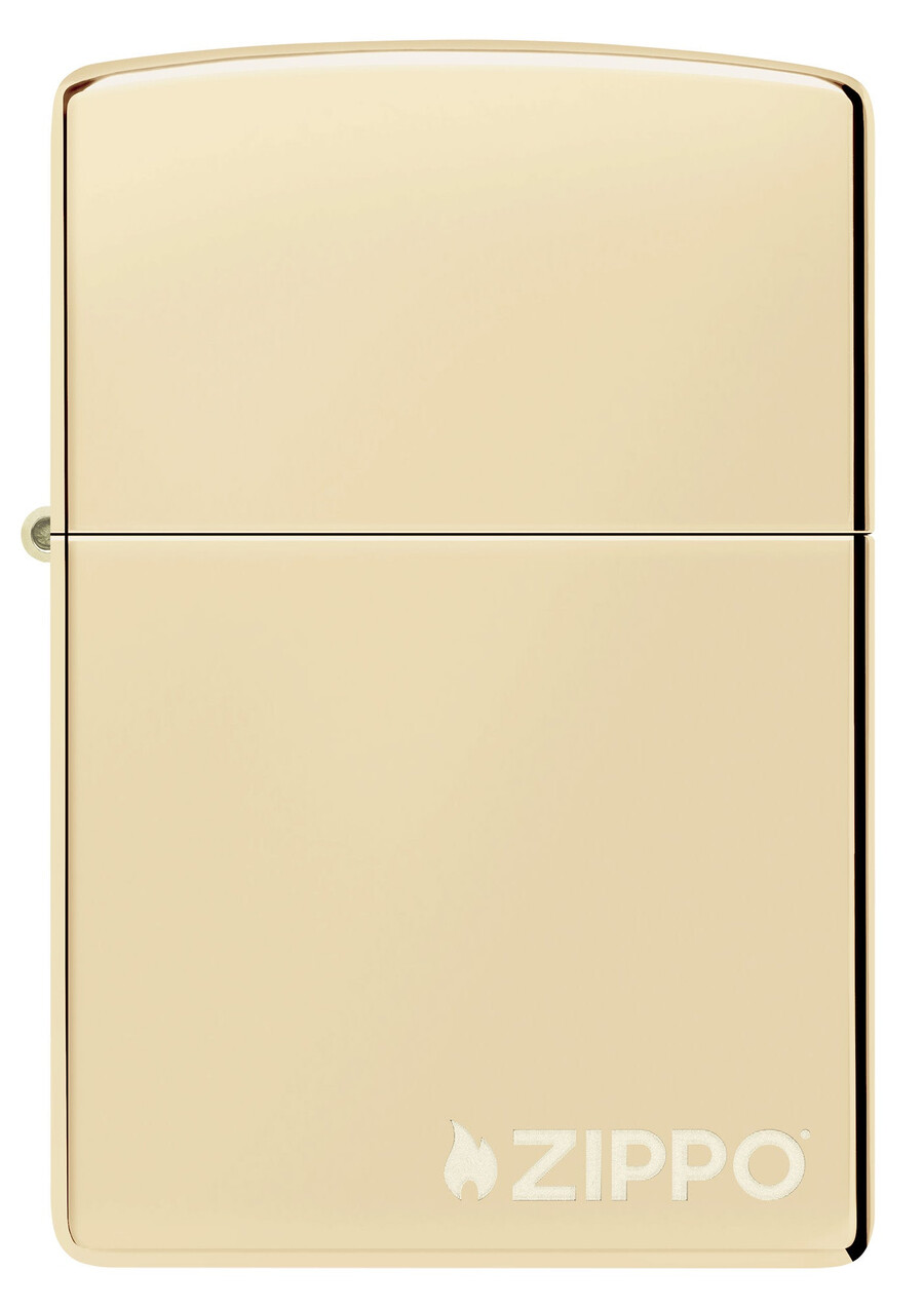 logotipo clásico de zippo de champán