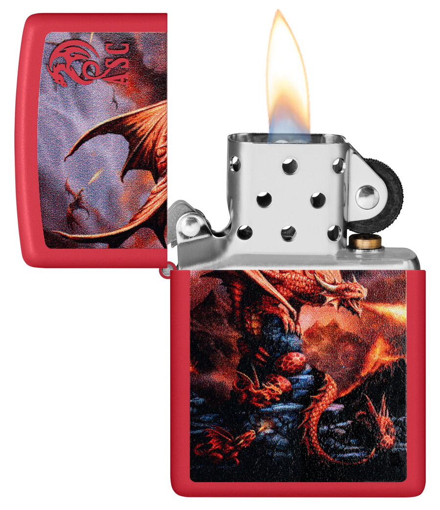 diseño de dragón de fuego de anne stokes