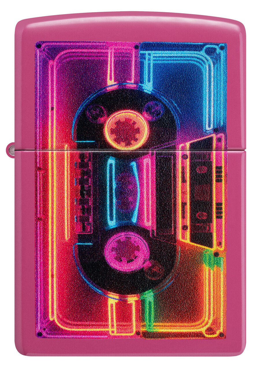 diseño de casete de neón
