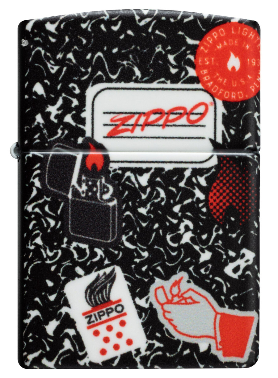 diseño de cuaderno zippo
