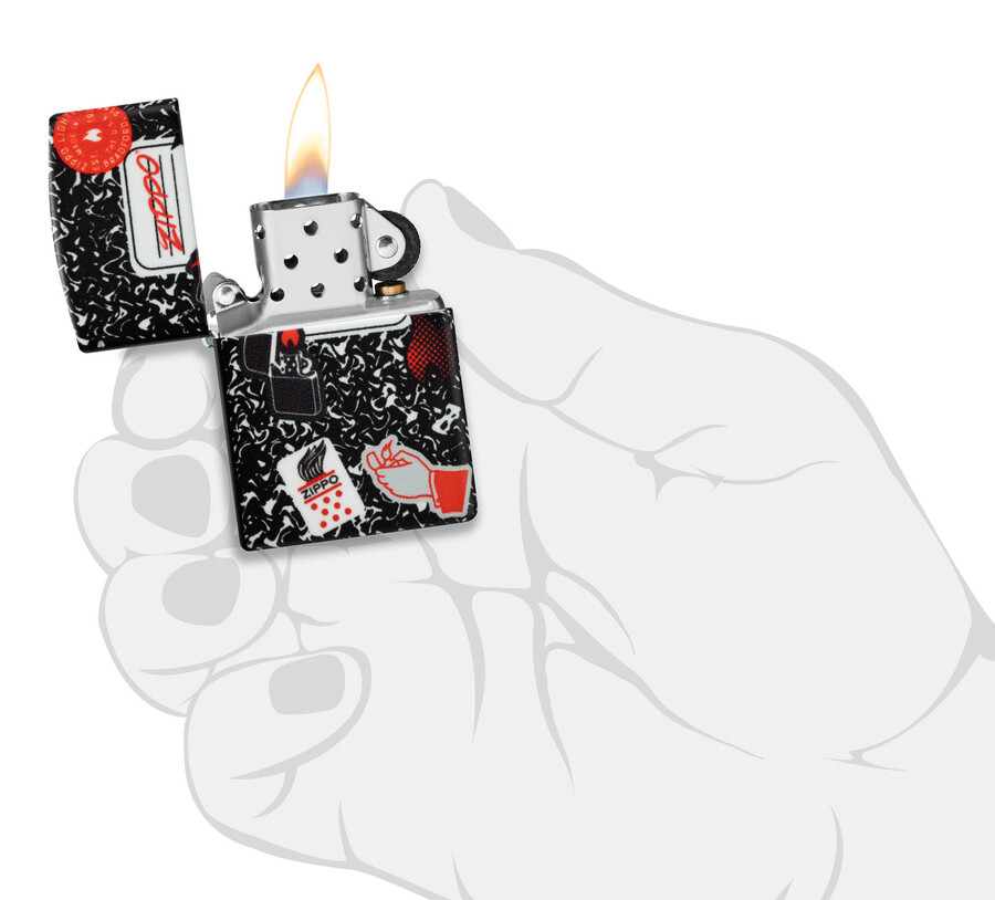 diseño de cuaderno zippo