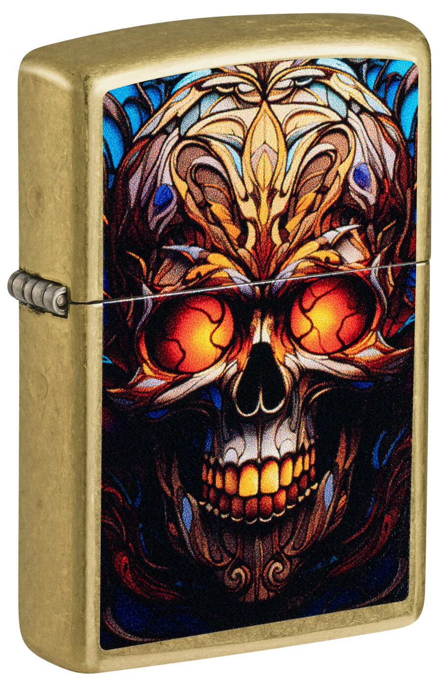 diseño de calavera de vitral