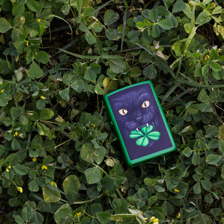 diseño felino de la suerte