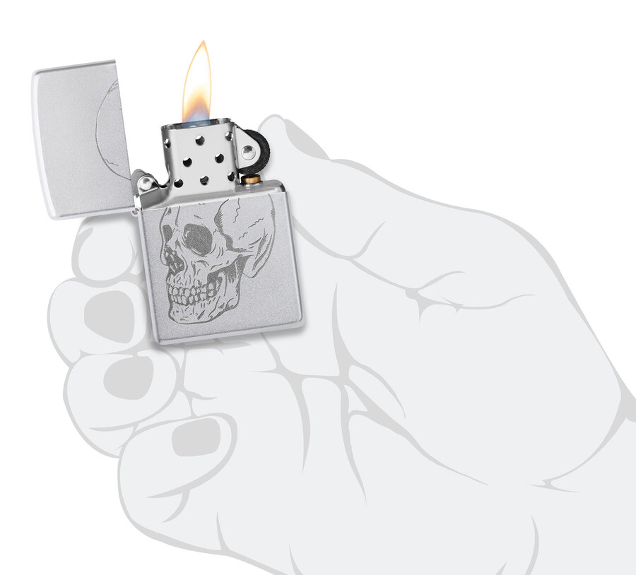 diseño de calavera sutil