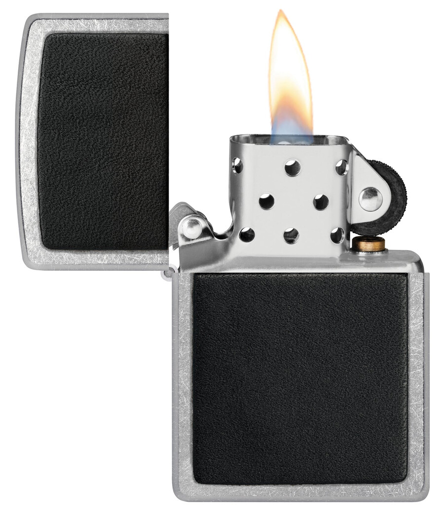 emblema de cuero negro