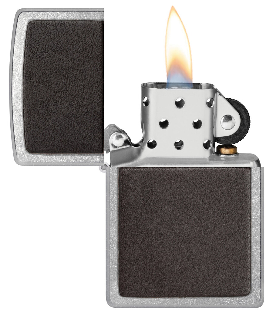 emblema de cuero marrón