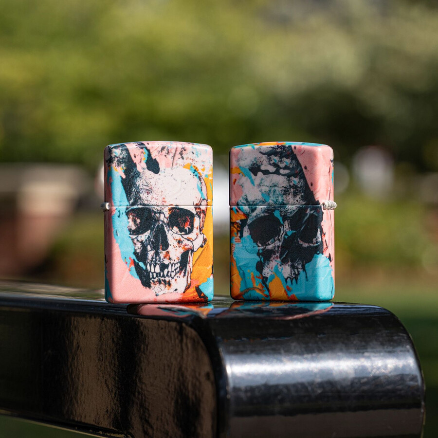 diseño de calavera de grafiti