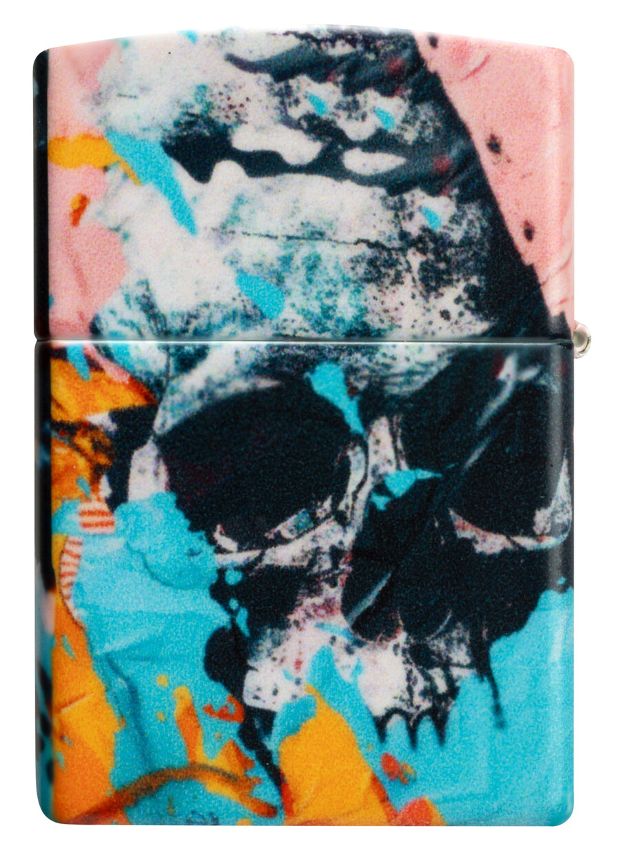 diseño de calavera de grafiti