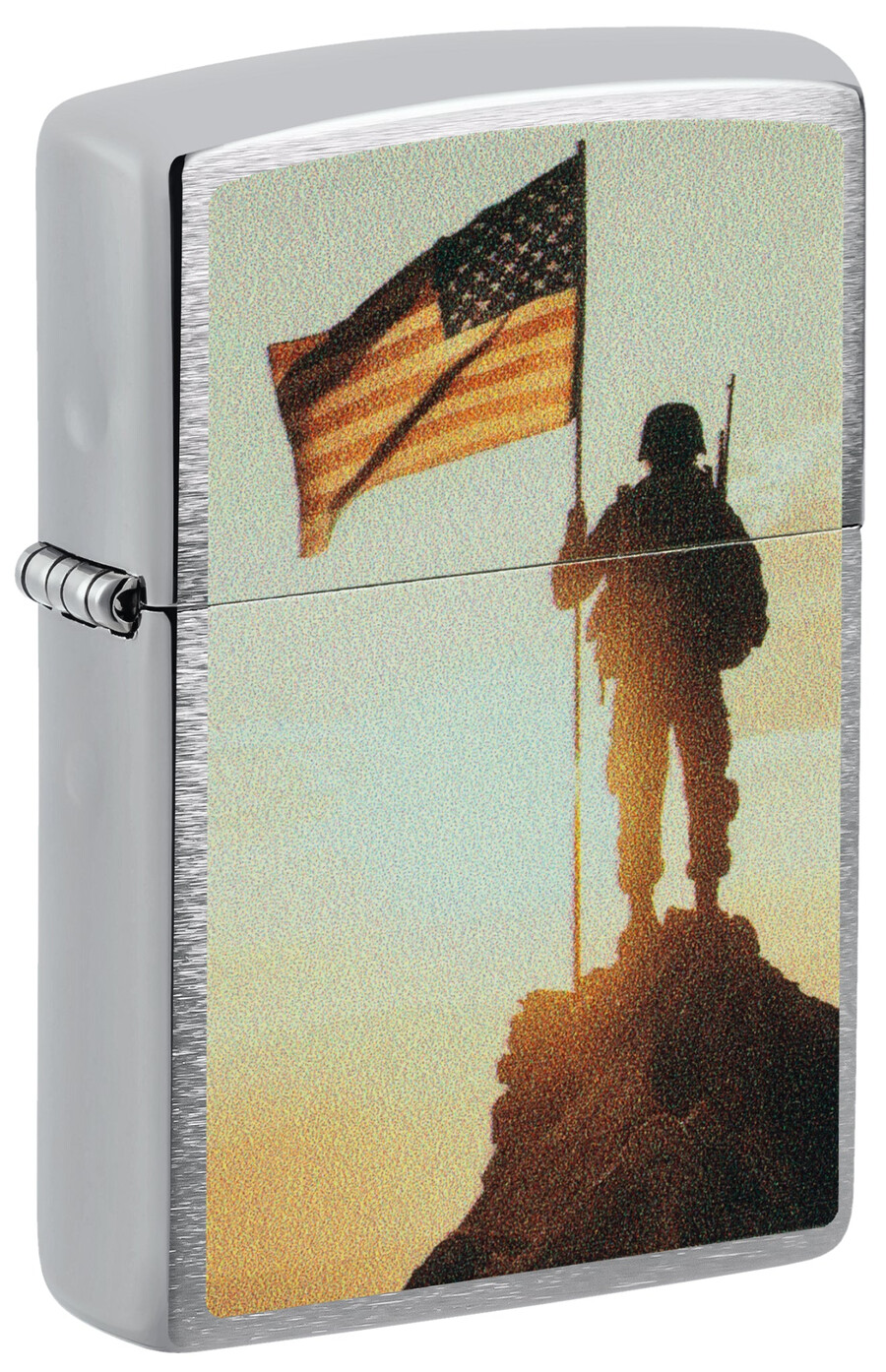 diseño de soldado y bandera