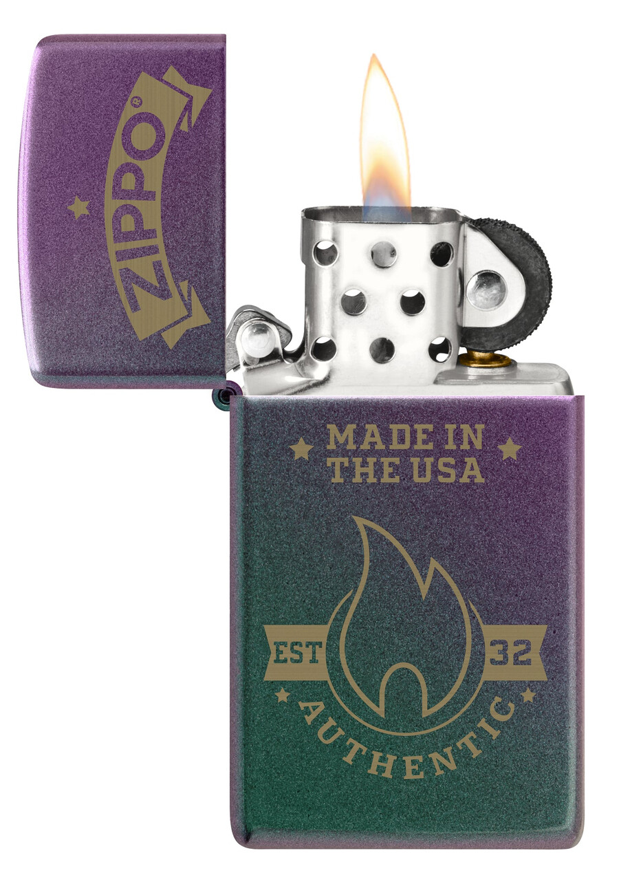diseño auténtico de zippo