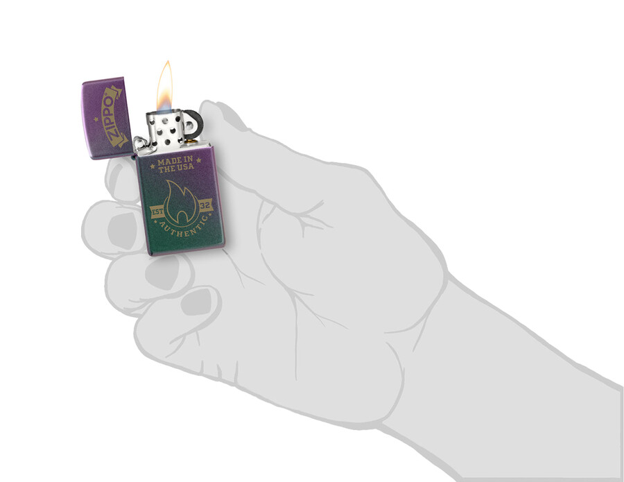 diseño auténtico de zippo
