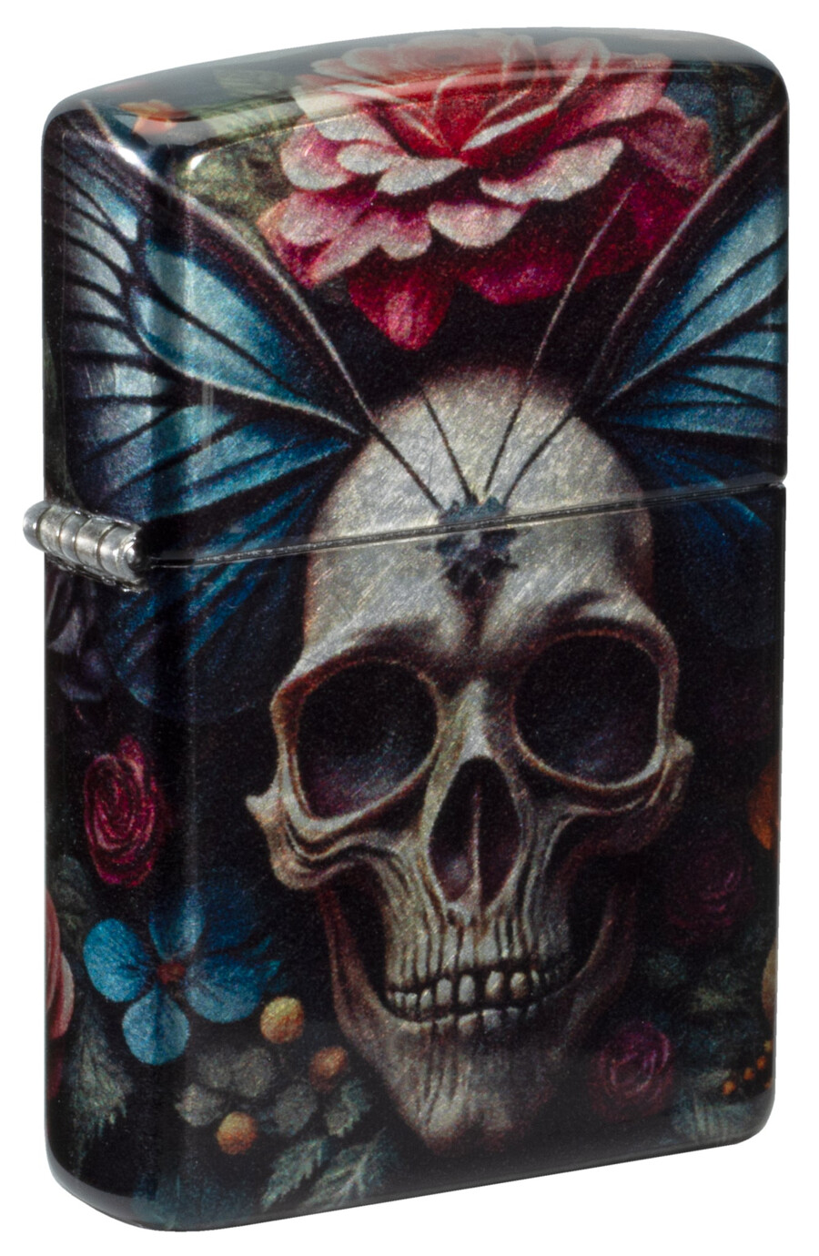 diseño de calavera de mariposa