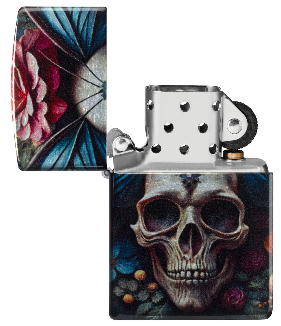 diseño de calavera de mariposa