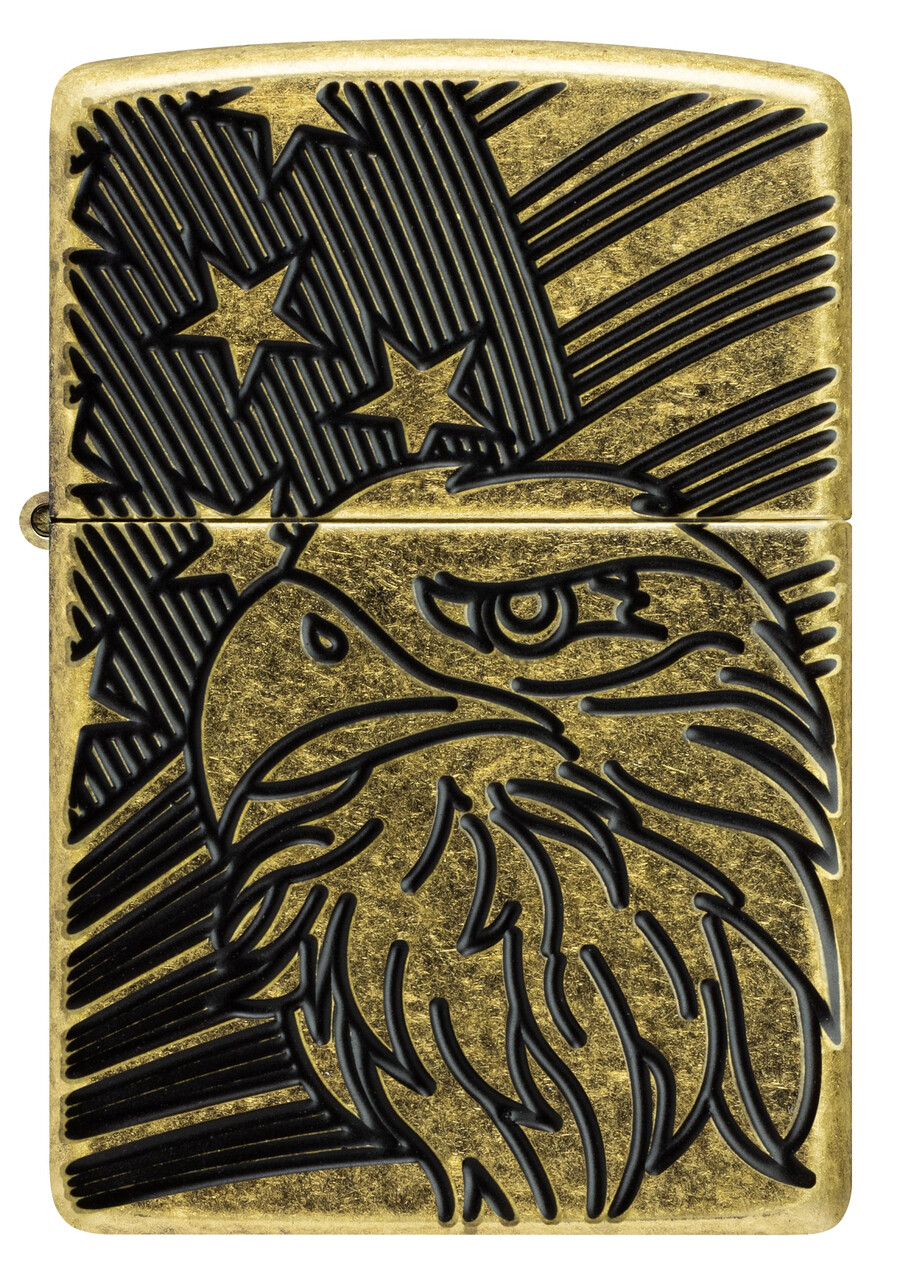 diseño de águila y bandera