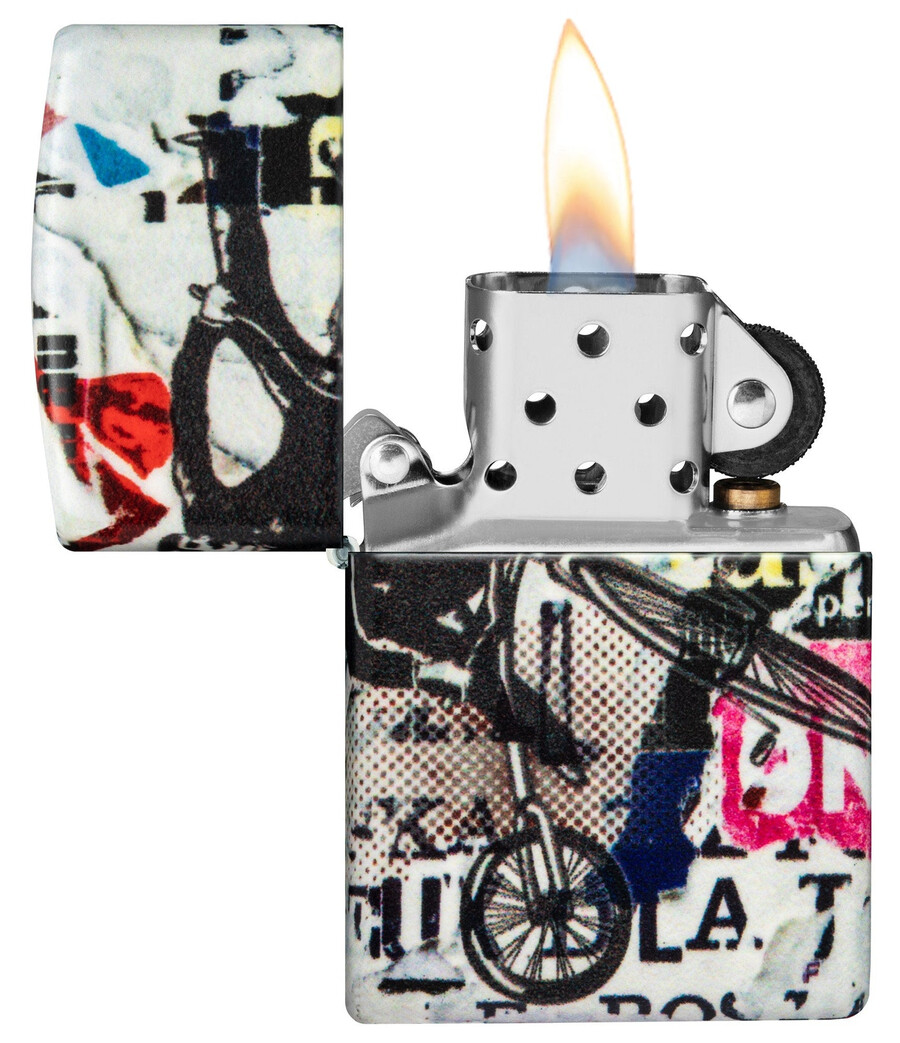 diseño de arte pop de zippo
