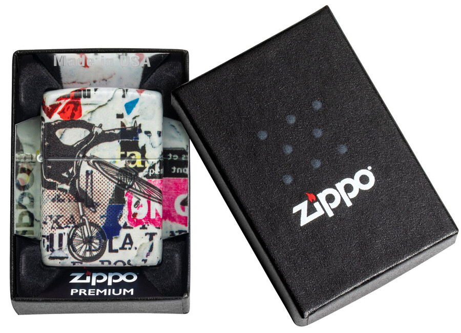 diseño de arte pop de zippo