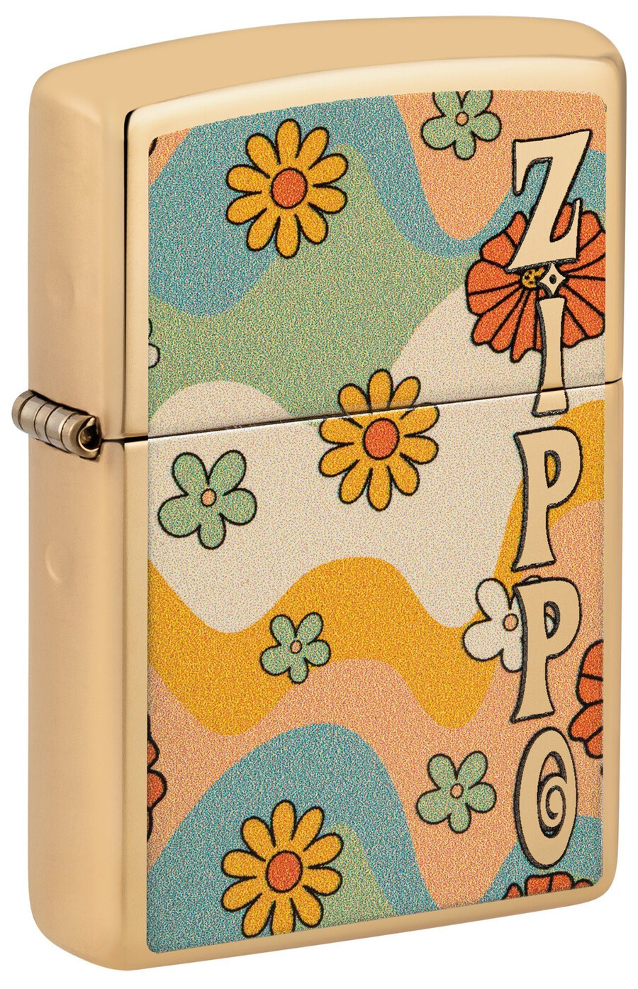 diseño flower power de zippo