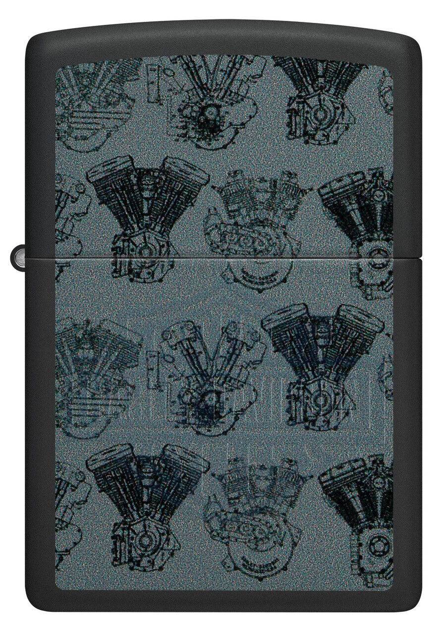 diseño de motores harley-davidson black light