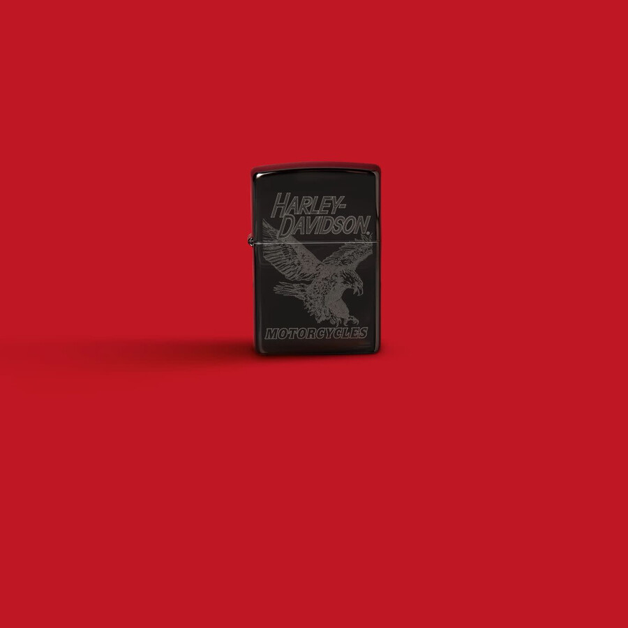 diseño de águila monocromática harley-davidson