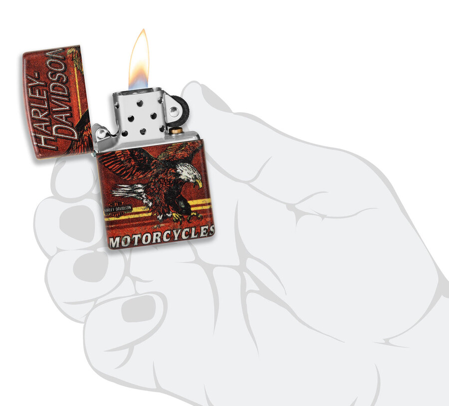 diseño de águila voladora de harley-davidson