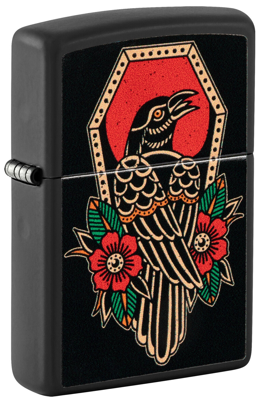 diseño de tatuaje de cuervo