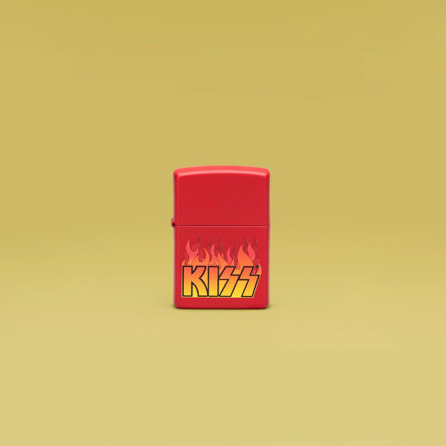 diseño del logotipo en llamas de kiss