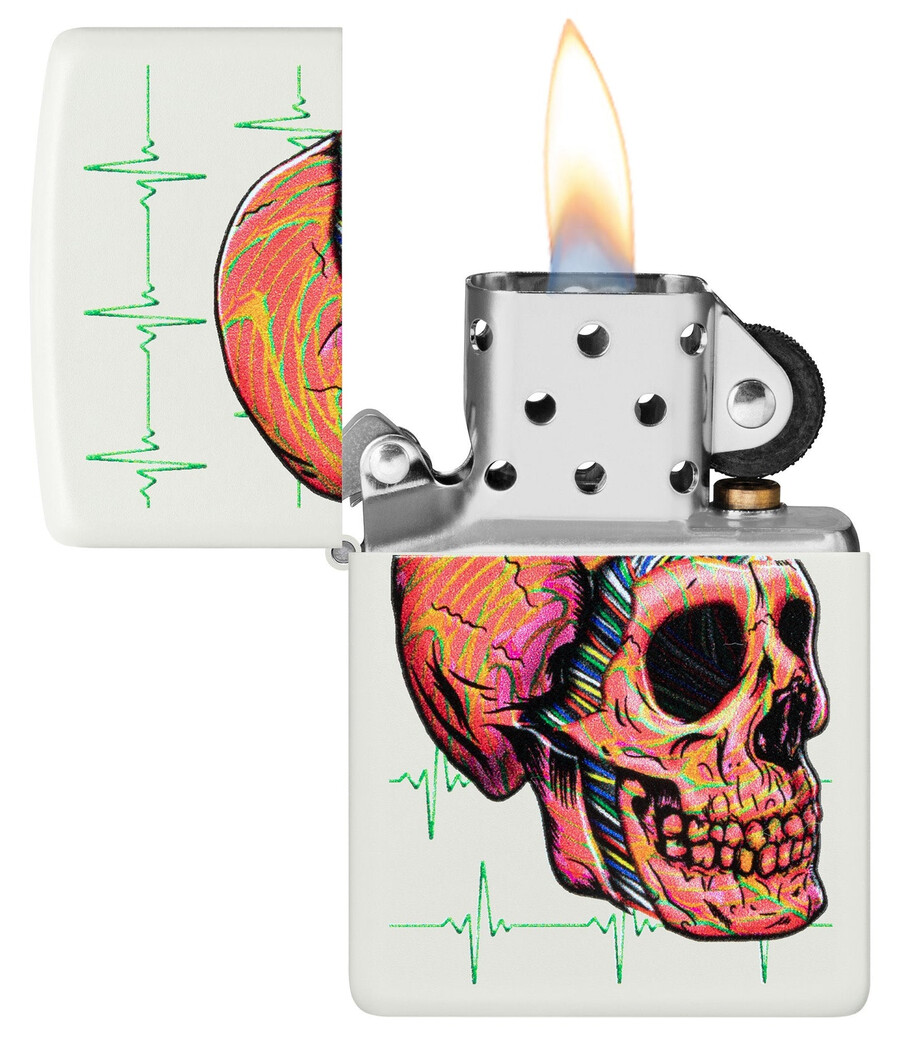 diseño de calavera cibernética