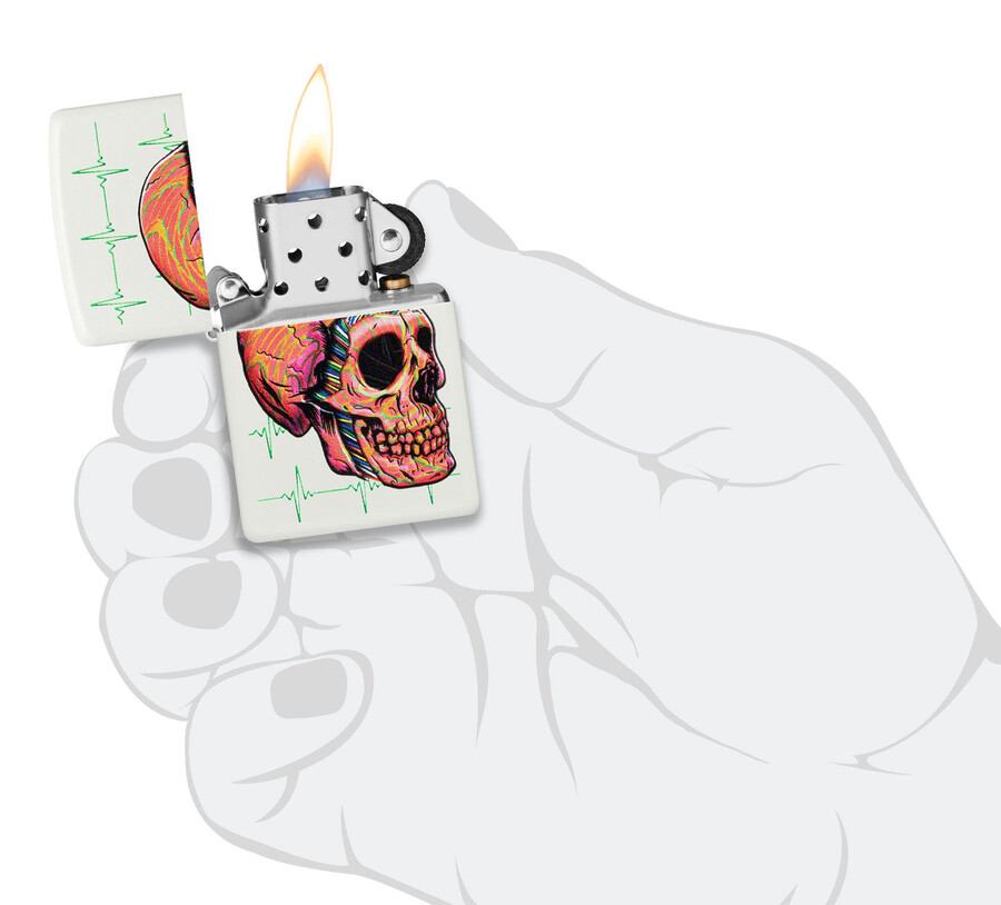 diseño de calavera cibernética