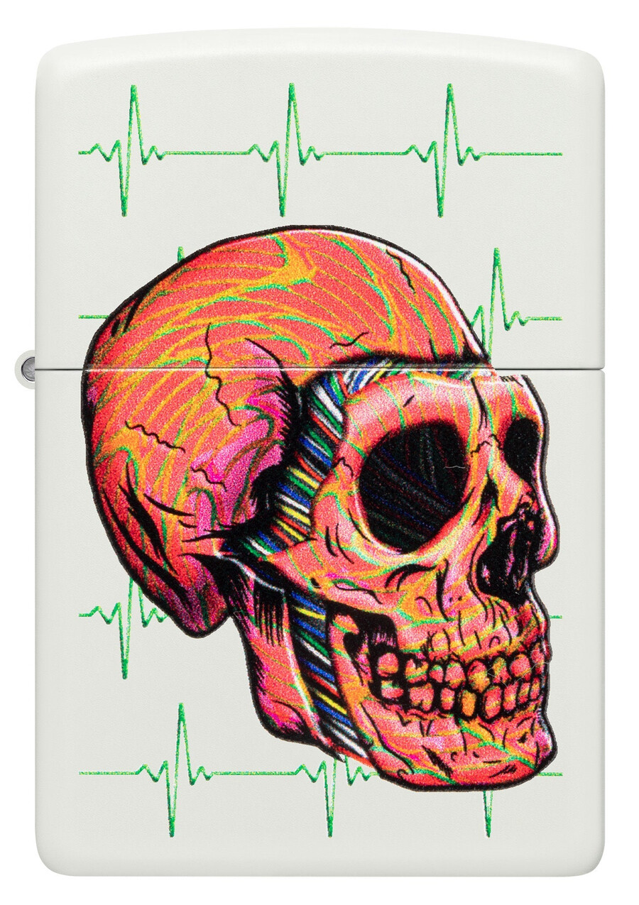 diseño de calavera cibernética