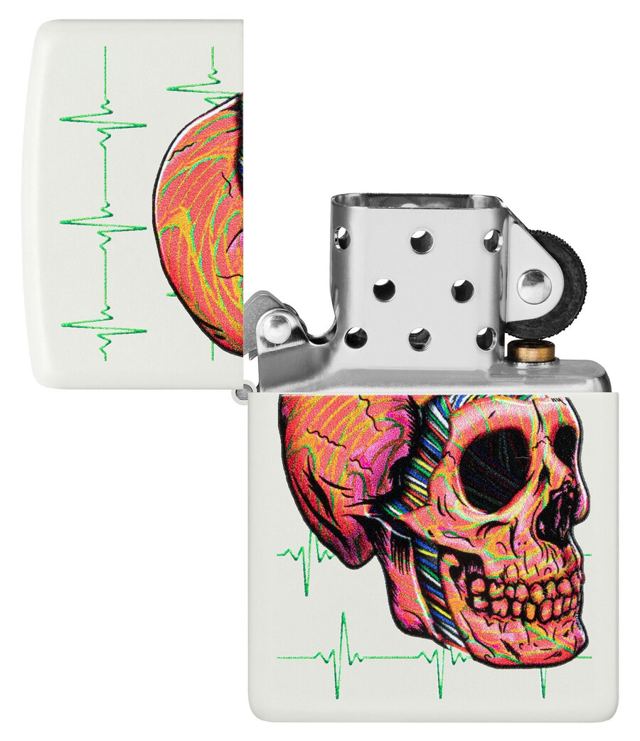 diseño de calavera cibernética