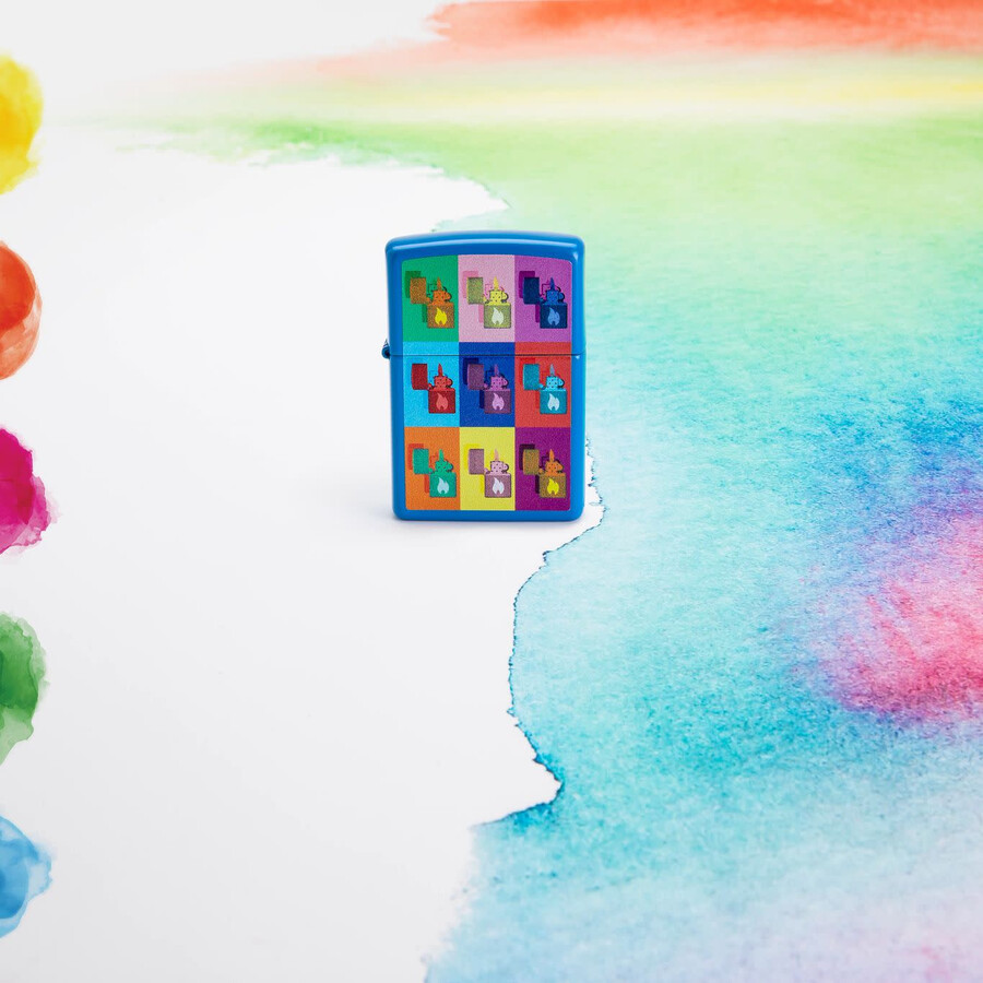 diseño zippo de arte pop