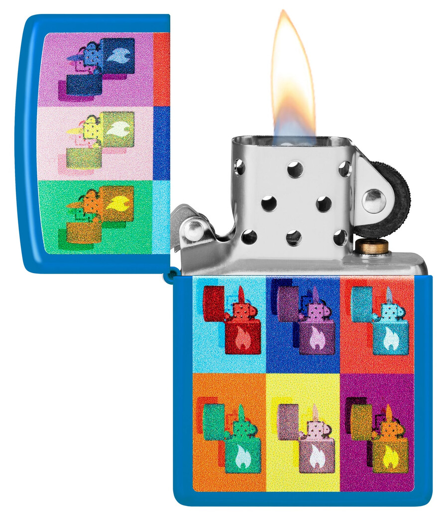 diseño zippo de arte pop