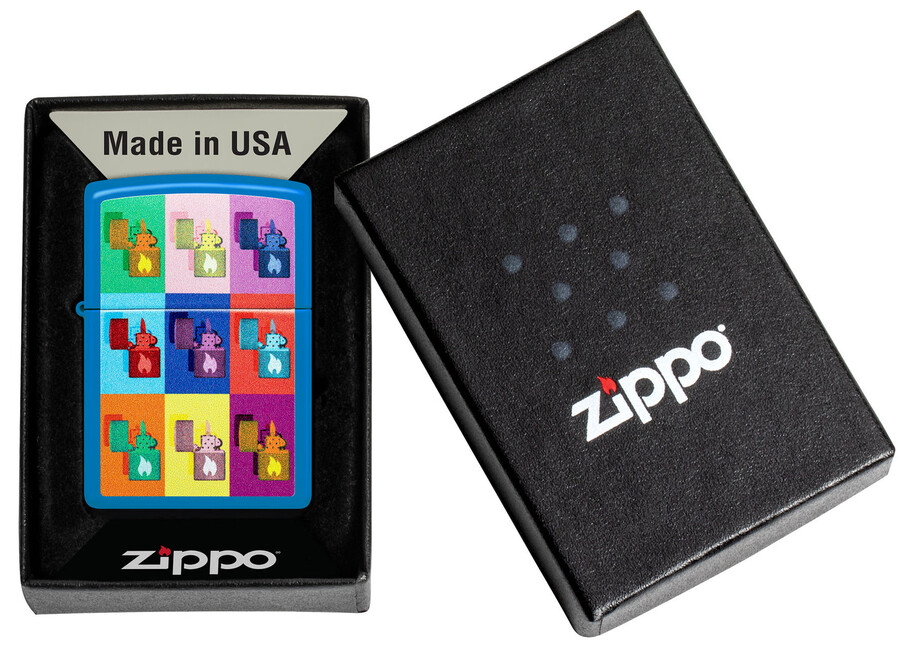diseño zippo de arte pop