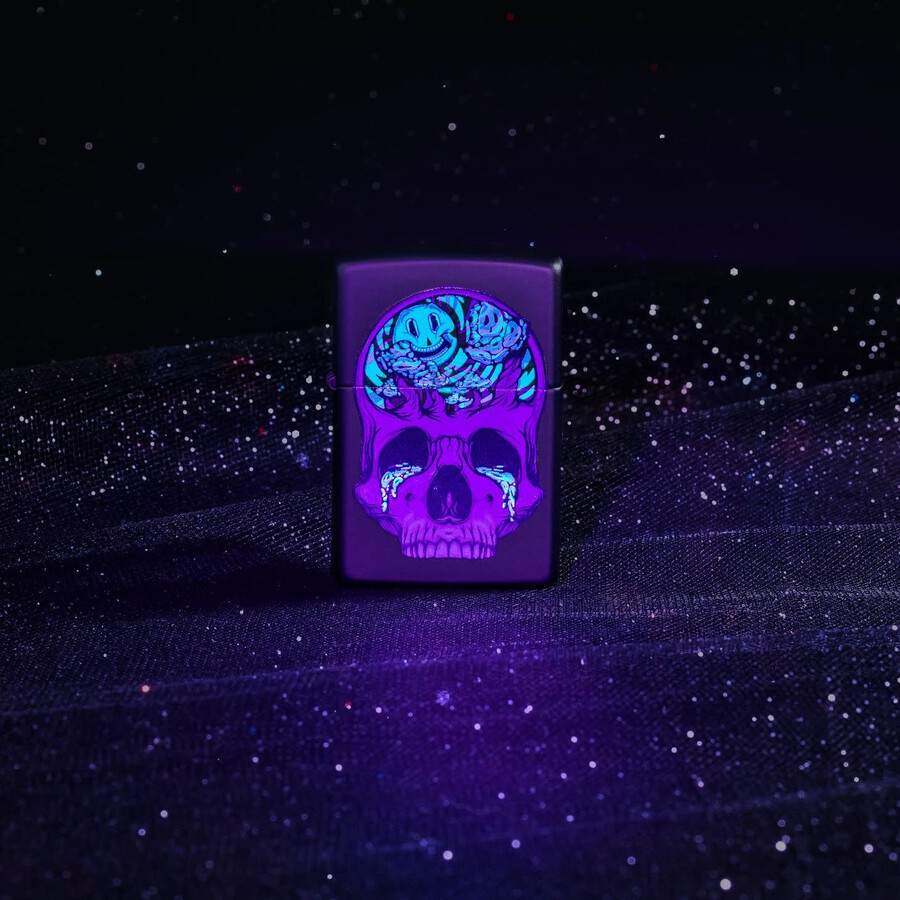 diseño de calavera y luna