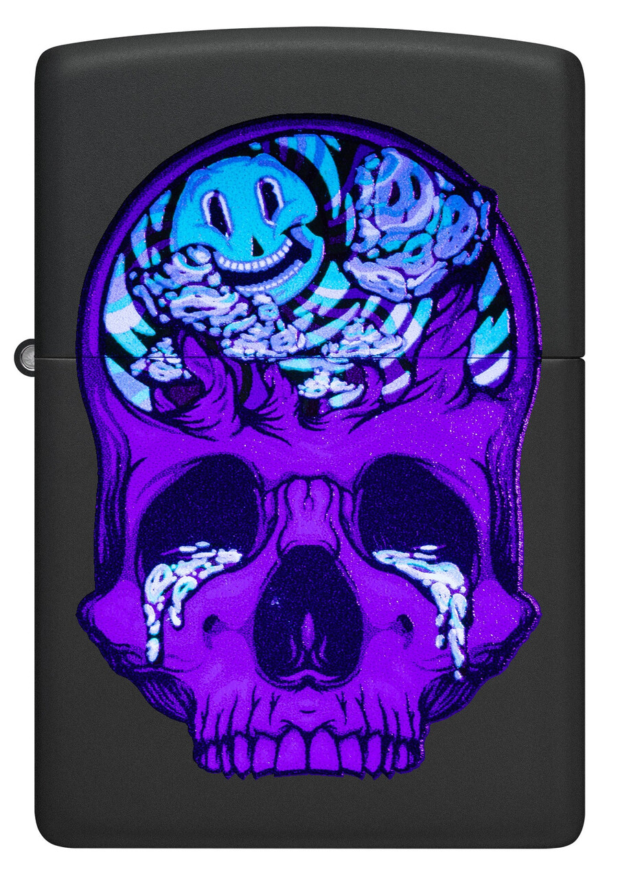 diseño de calavera y luna