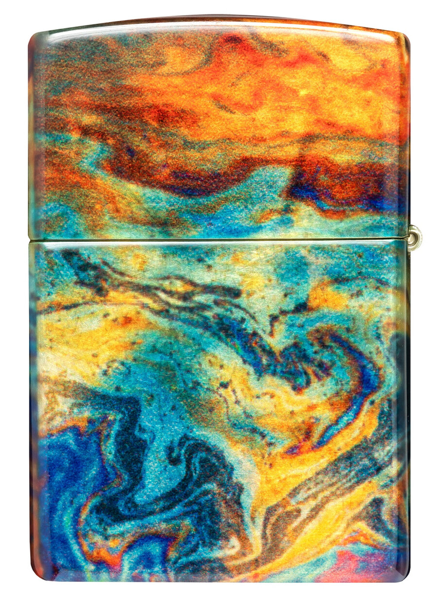 diseño colorido de zippo