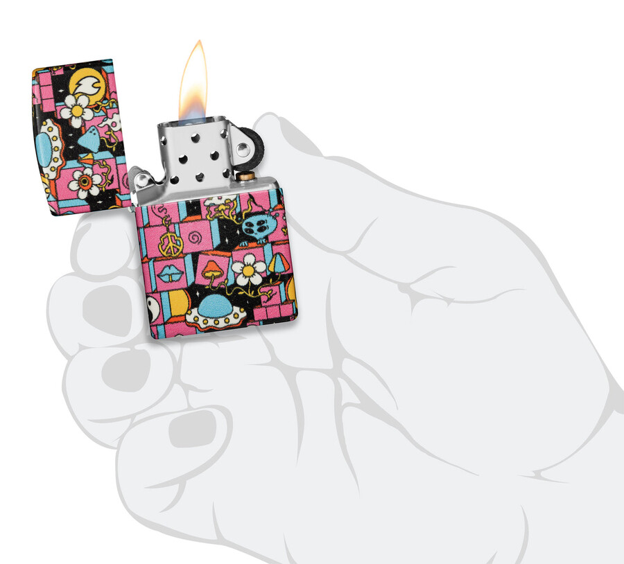 diseño abstracto de zippo