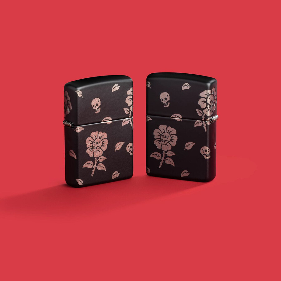 diseño de calaveras de flores