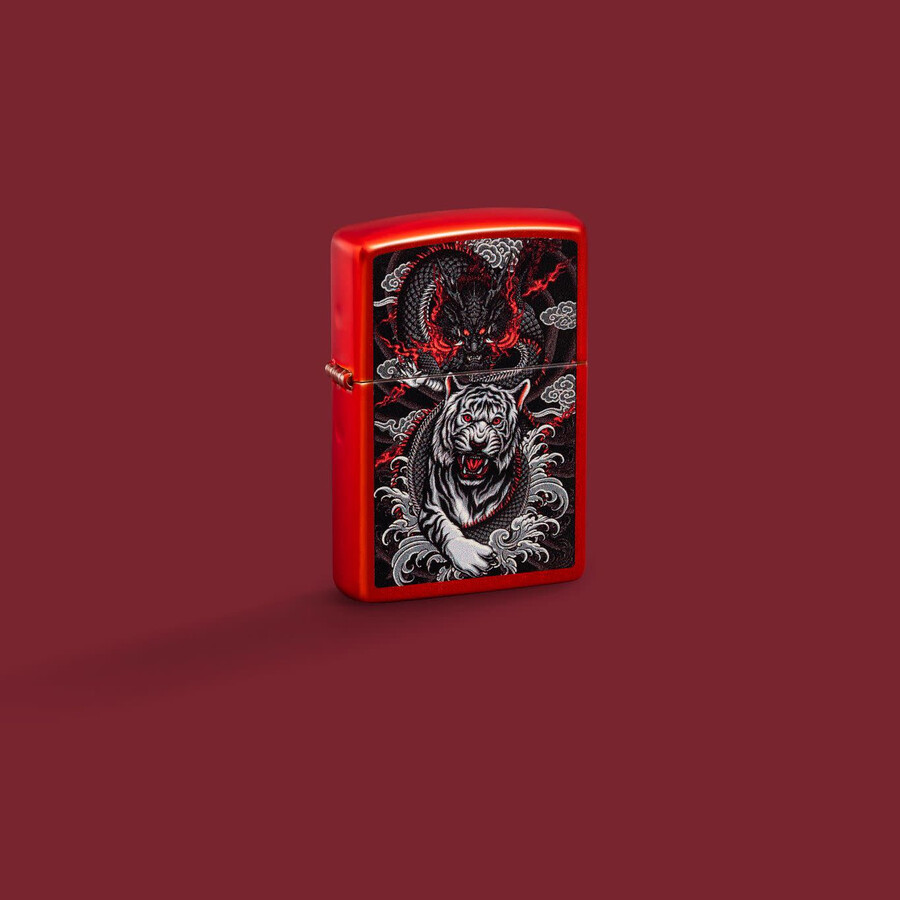 diseño de dragón y tigre