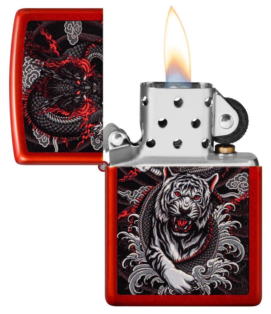 diseño de dragón y tigre