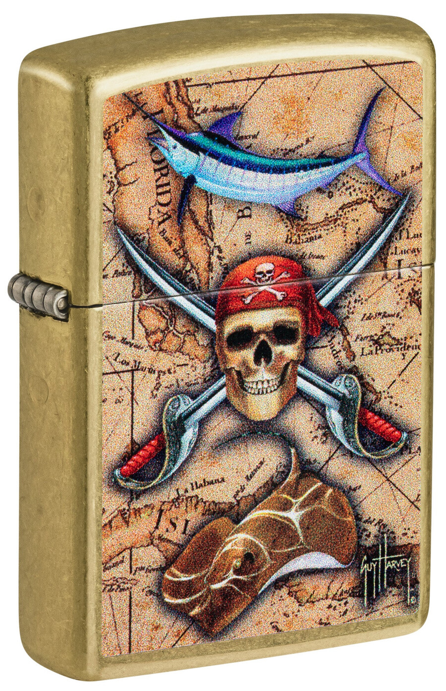 diseño del mapa del tesoro de guy harvey