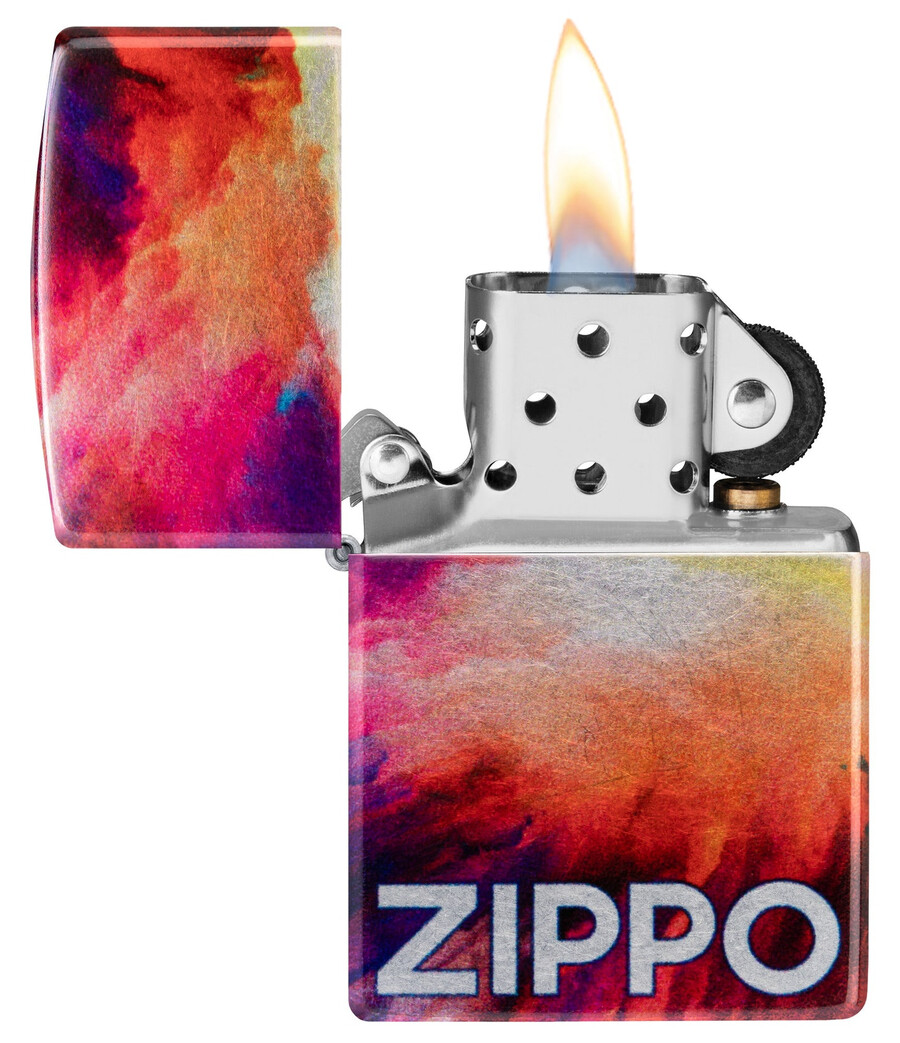 diseño zippo teñido anudado