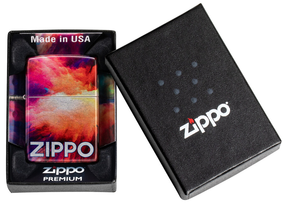 diseño zippo teñido anudado