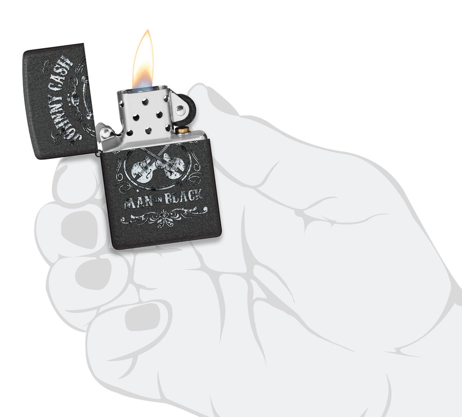 diseño de johnny cash man in black