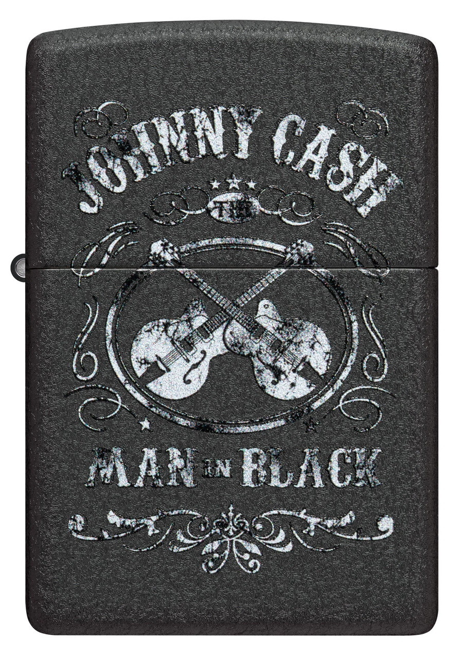 diseño de johnny cash man in black