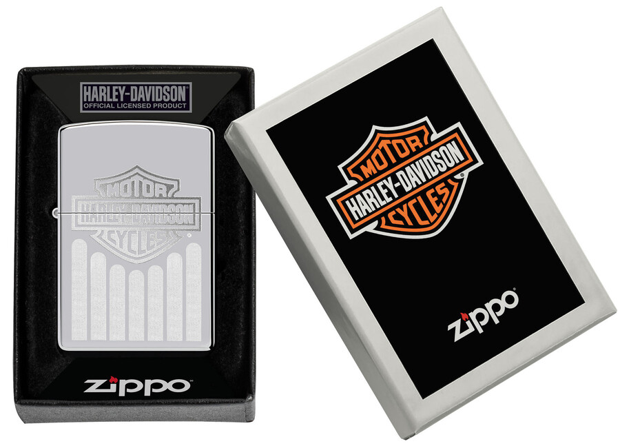 diseño de logotipo monocromático de harley-davidson