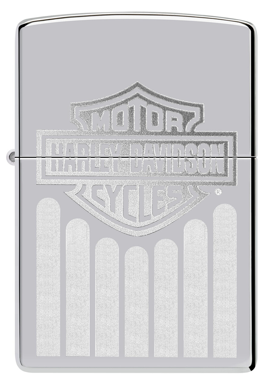 diseño de logotipo monocromático de harley-davidson