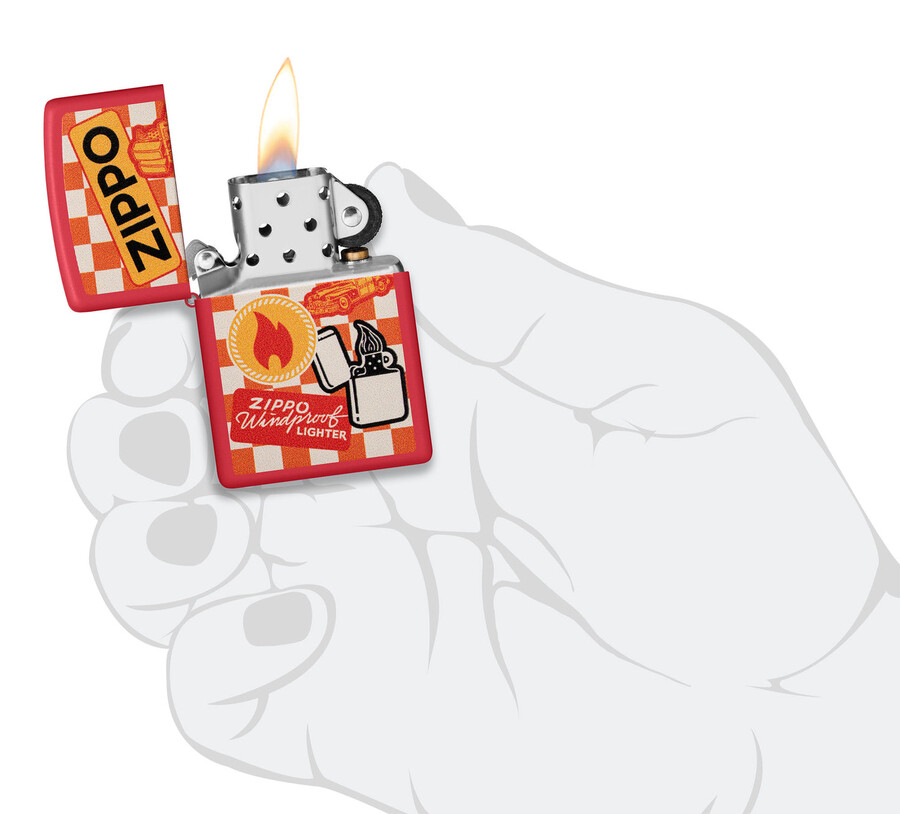 diseño retro de zippo