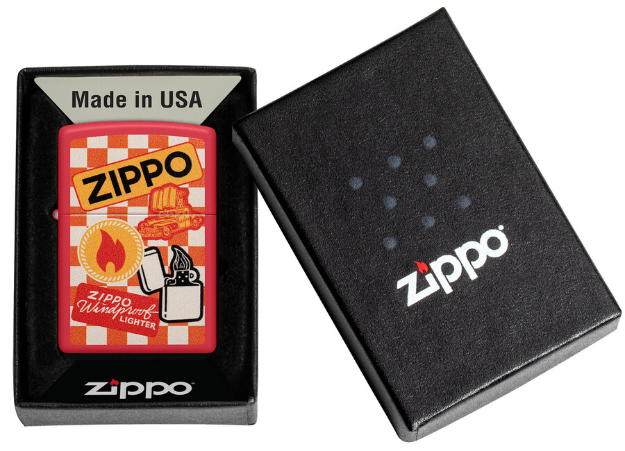 diseño retro de zippo